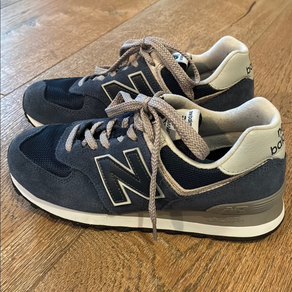 New Balance Women’s Blue and White Sneakers